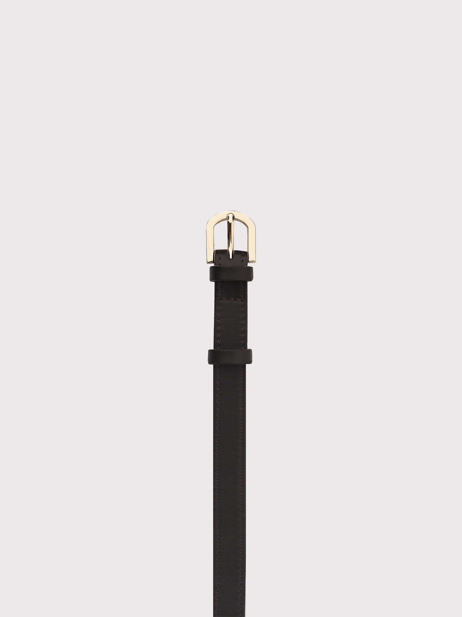 Black leather belt