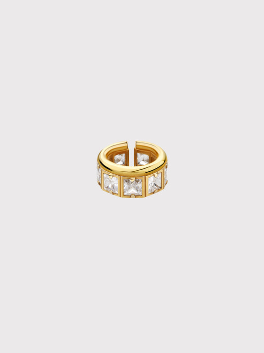 СRYSTAL HANDCRAFTED RING-СUFF ROUND