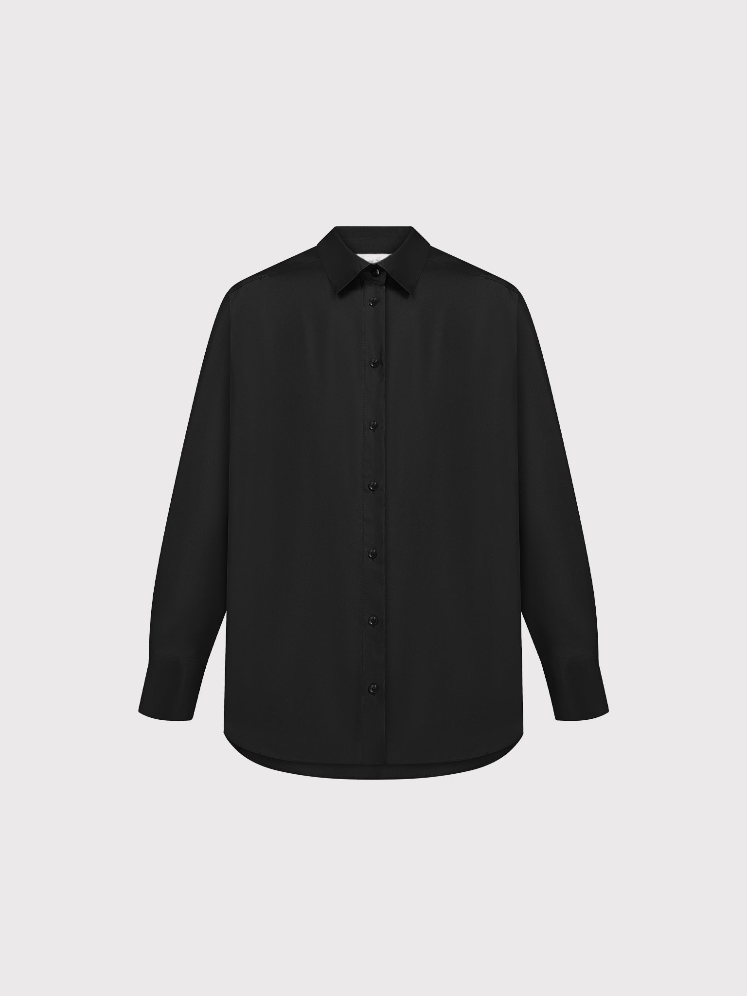 Black silk blouse