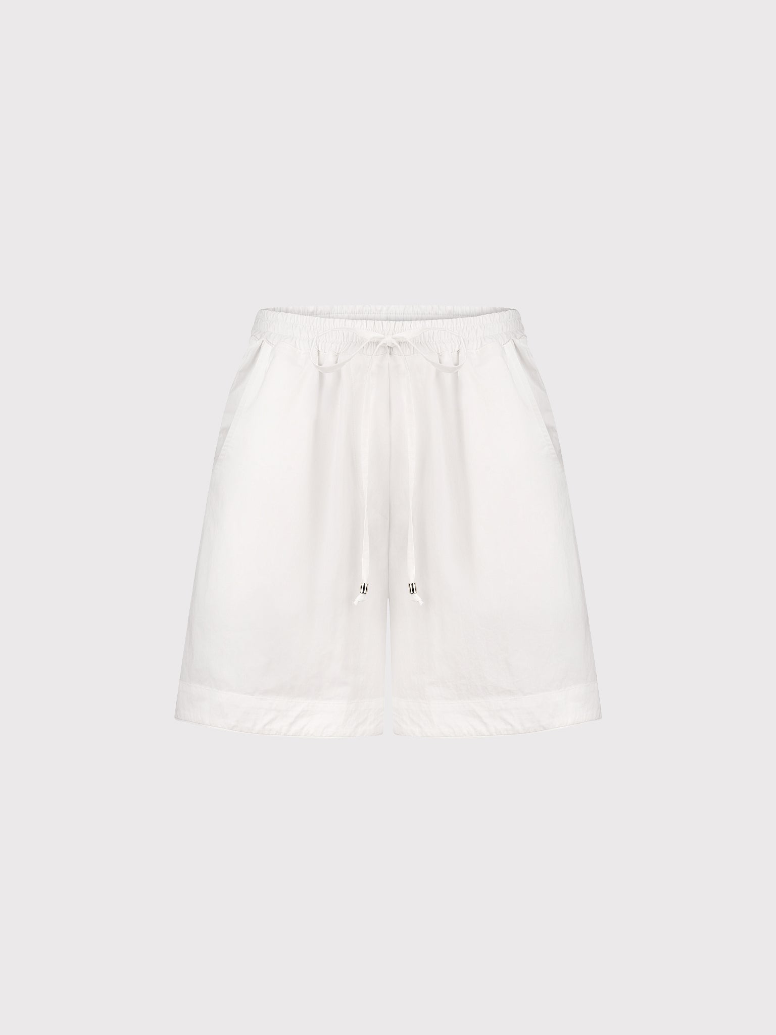 White cotton shorts
