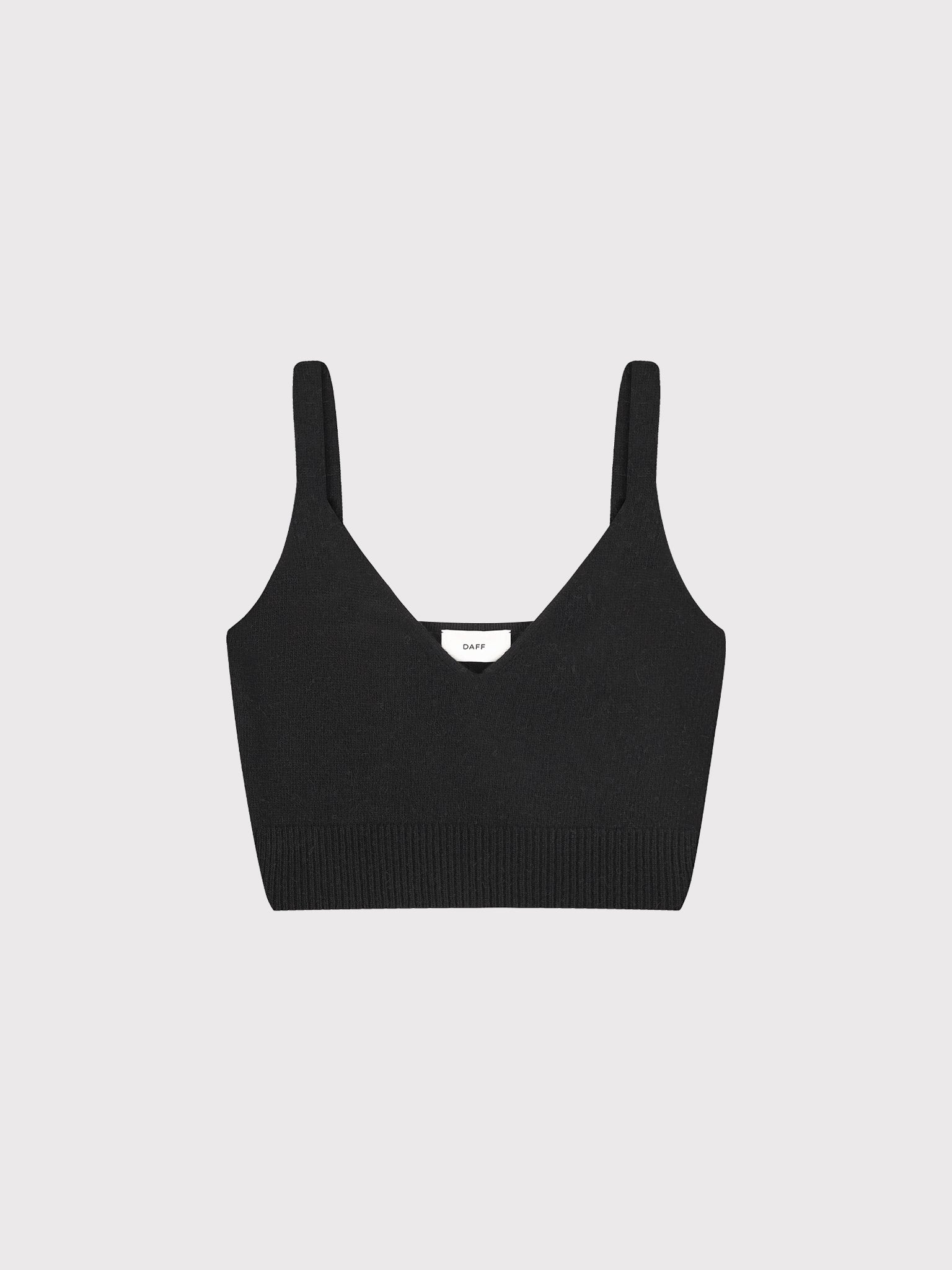 BLACK KNITTED TOP