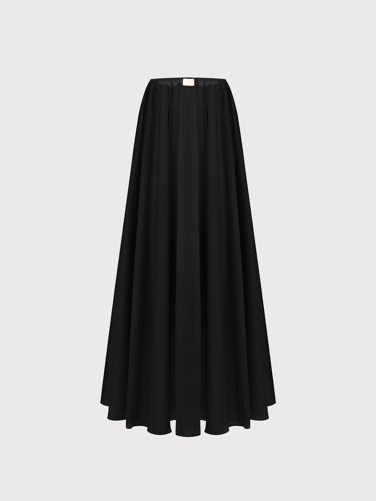 Black sheer maxi skirt
