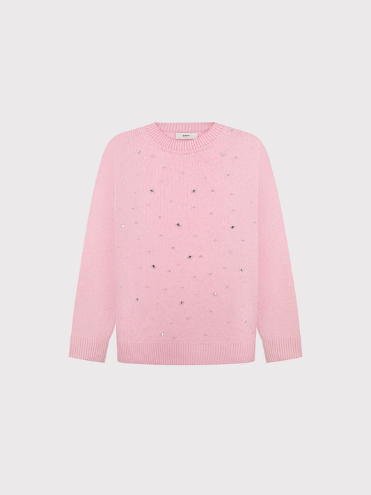 ROSE JUMPER WITH CRTSTAL DETAILS