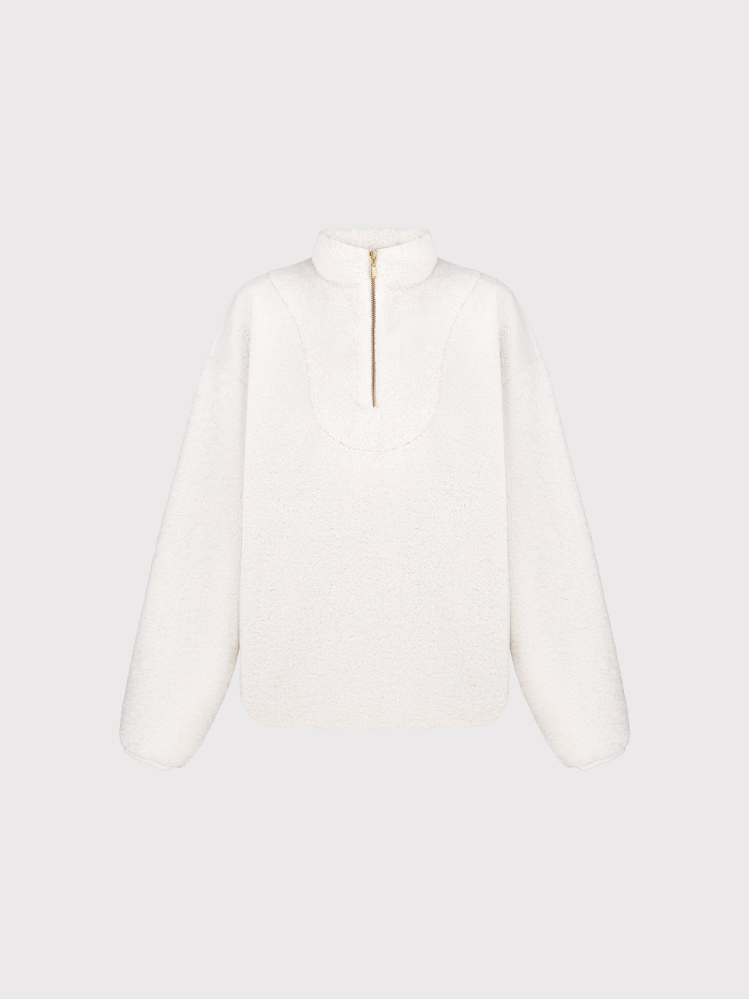 TEDDY HALF-ZIP SWEATSHIRT
