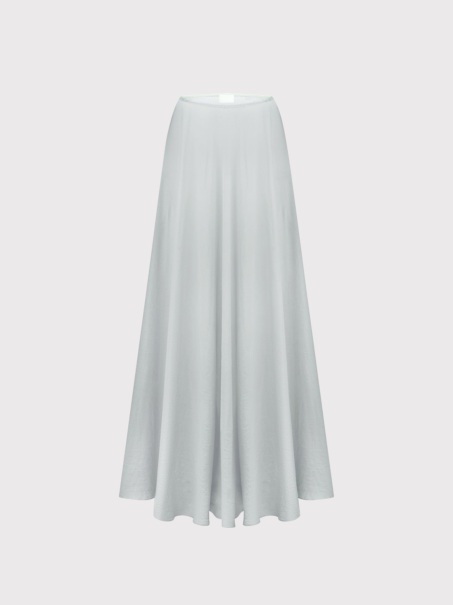 Light blue sheer maxi skirt