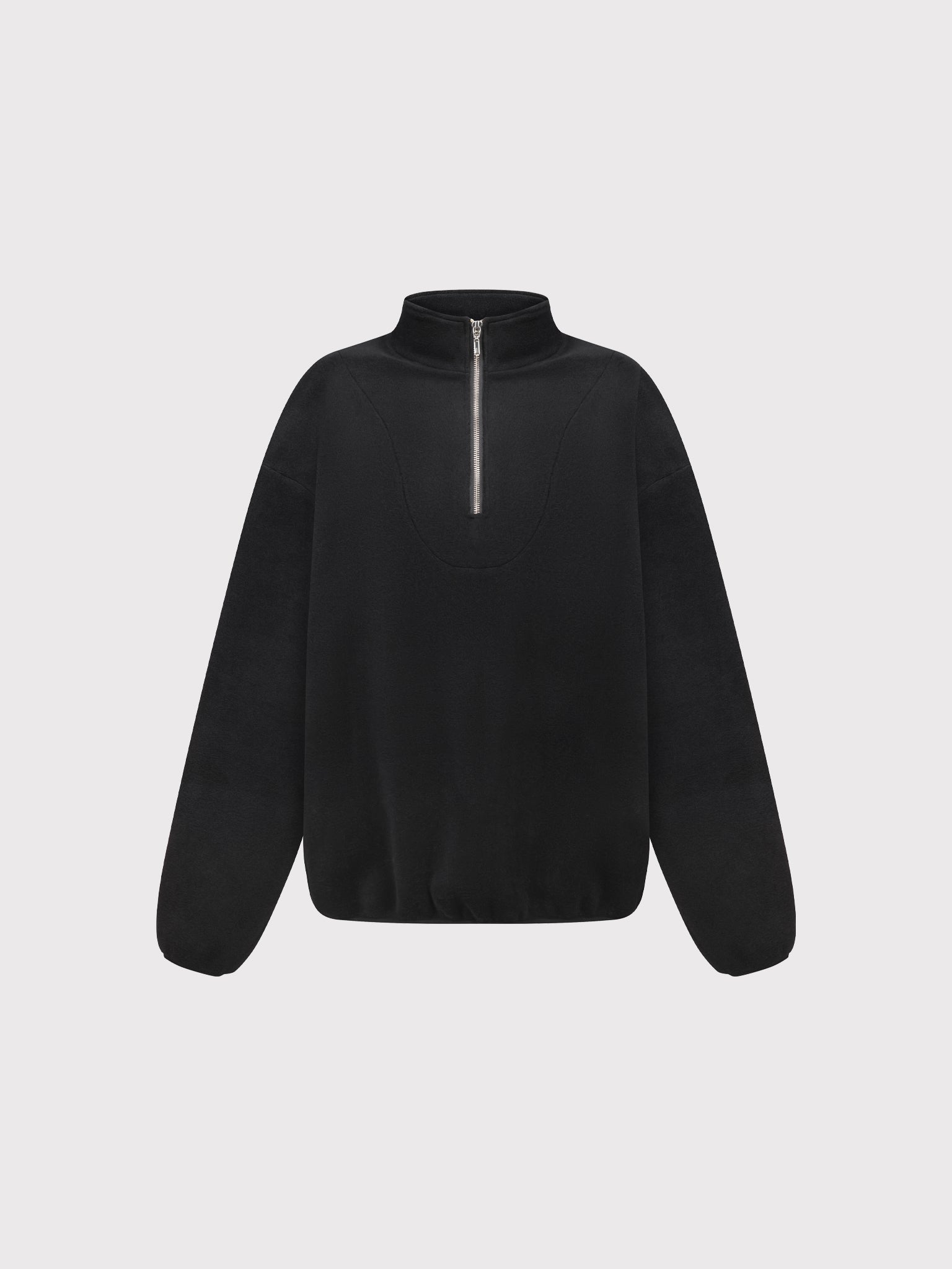 Black fleece anorak