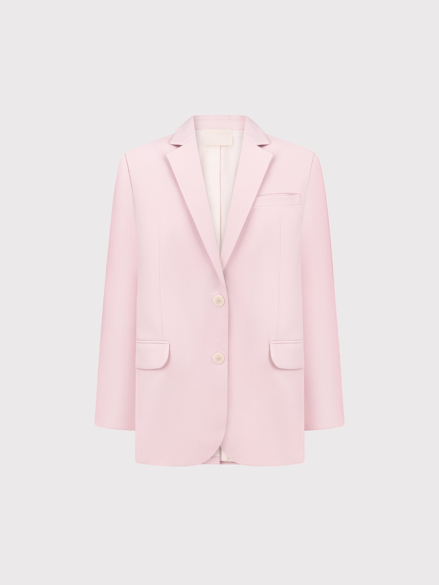 Light pink single-breasted jacket