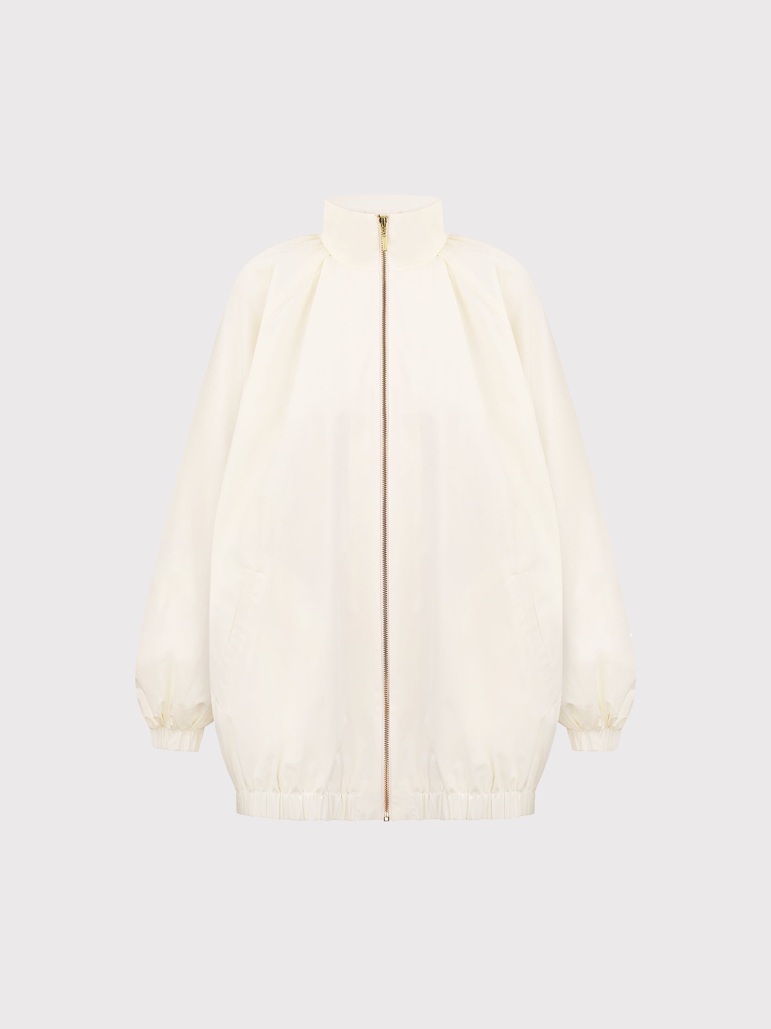 Milk oversized stand collar jacket