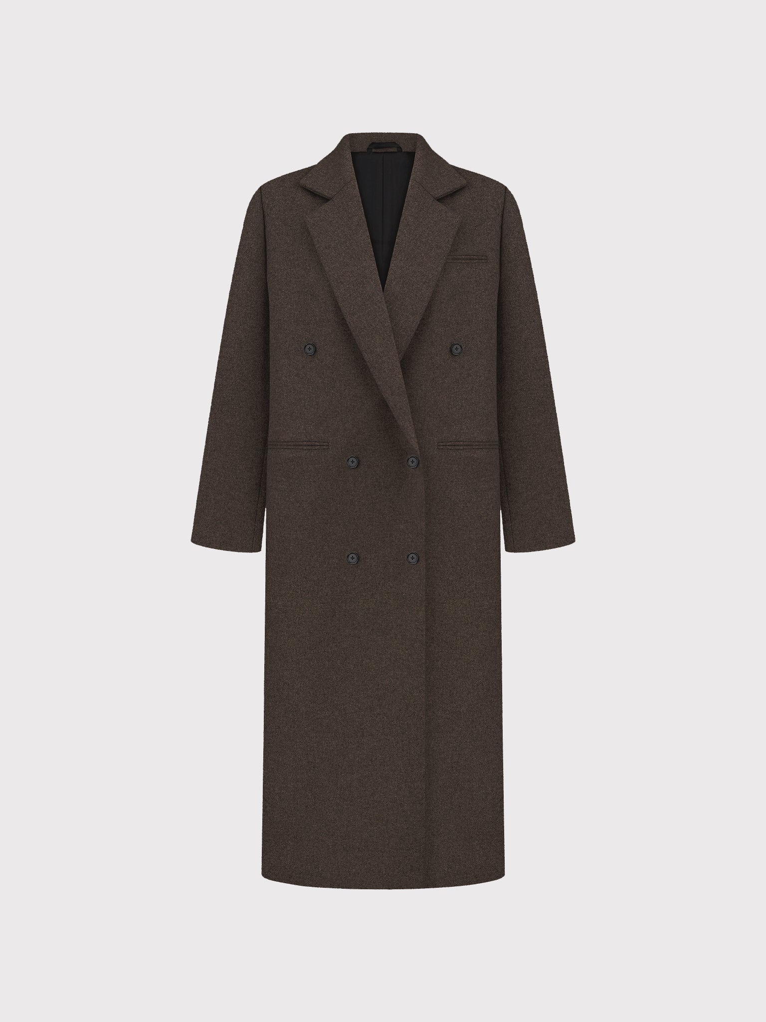 Brown double-breasted coat