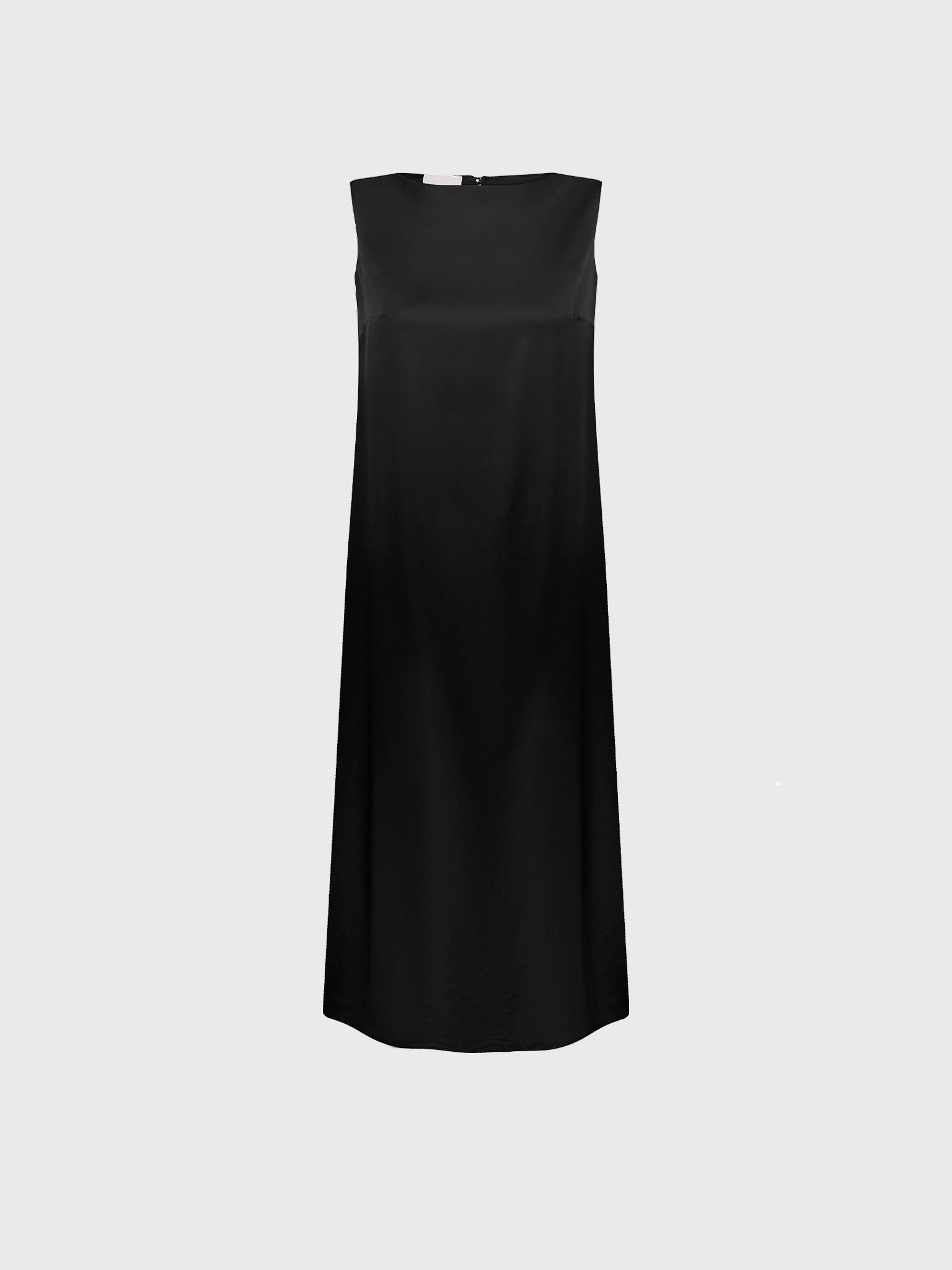 Black viscose a-line dress