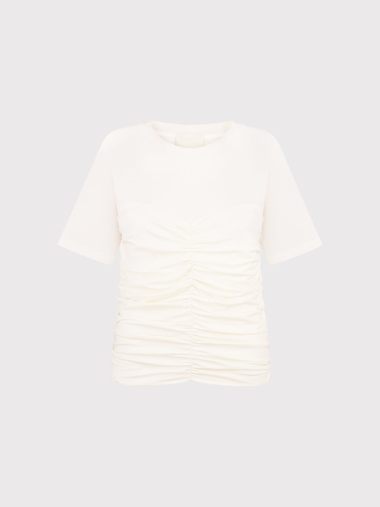 T-SHIRT WITH GATHERS