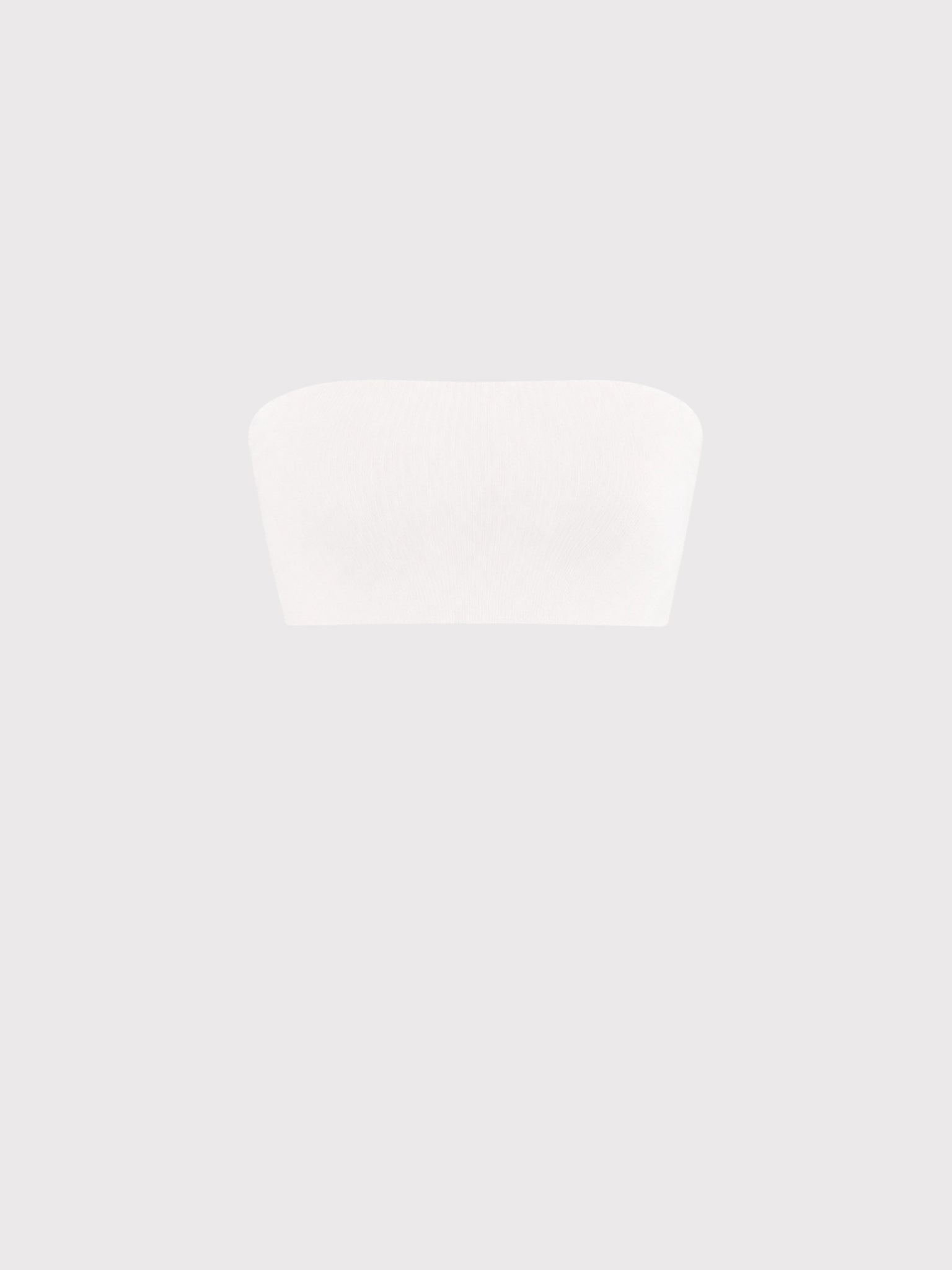 White mini bandeau top
