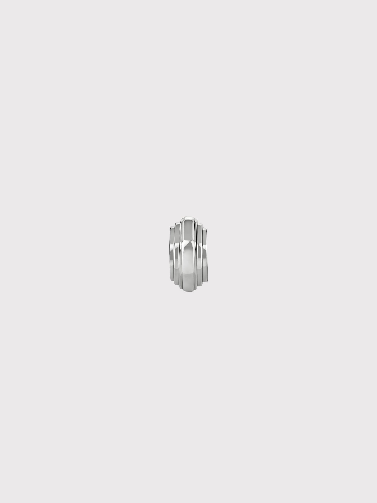 Sculptural step cuff silver