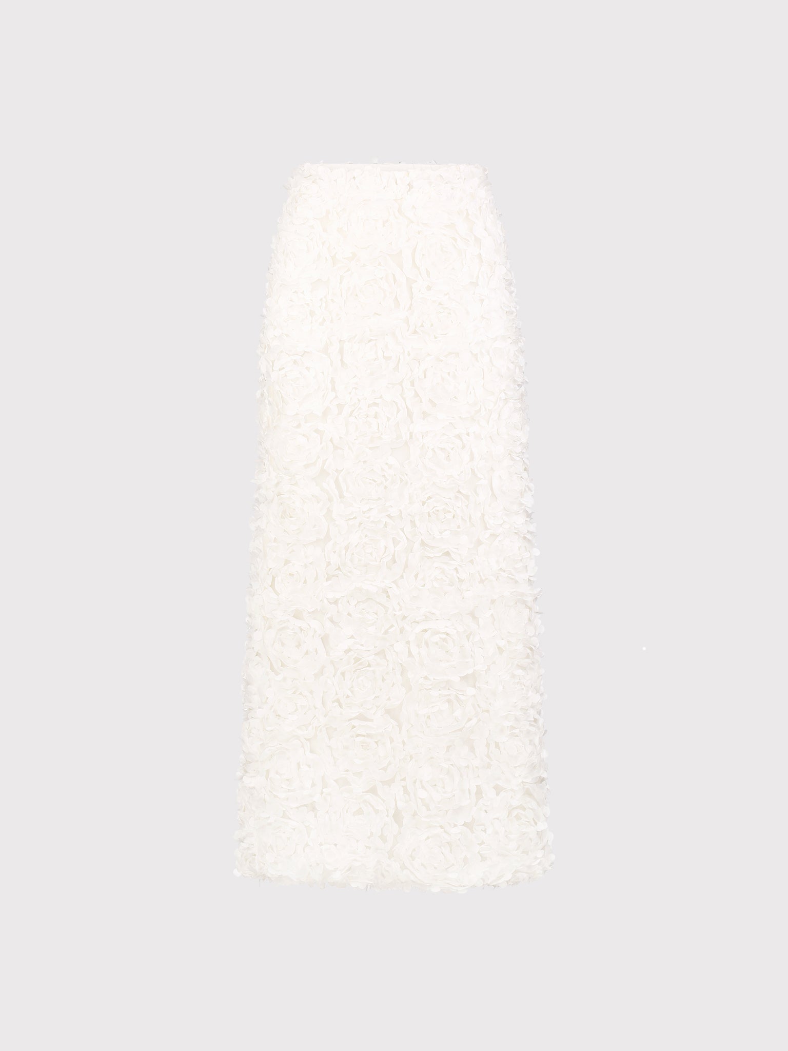 White blossom midi skirt