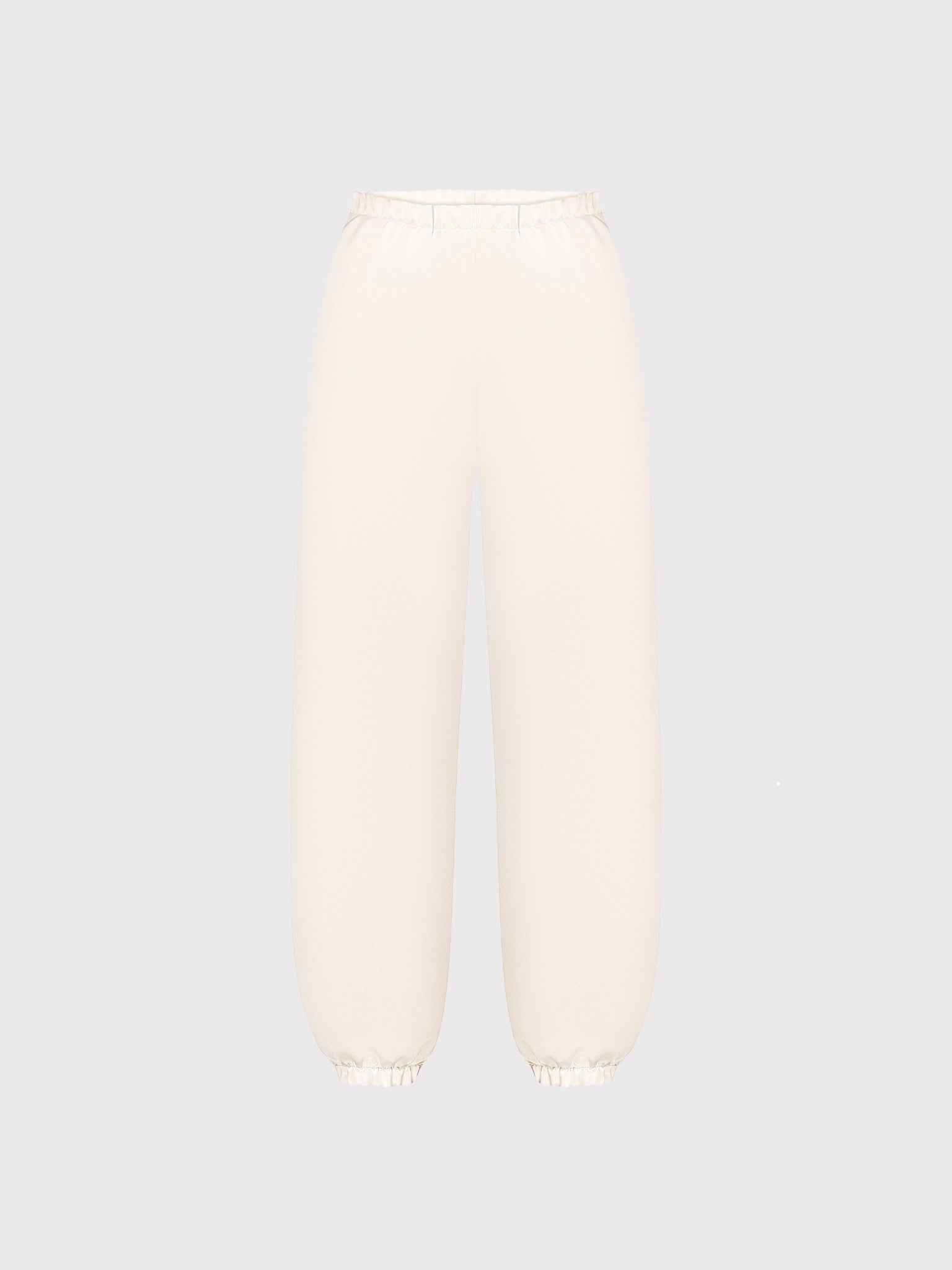 Cream viscose joggers