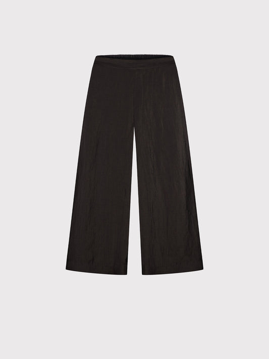 BLACK LINEN CULOTTES