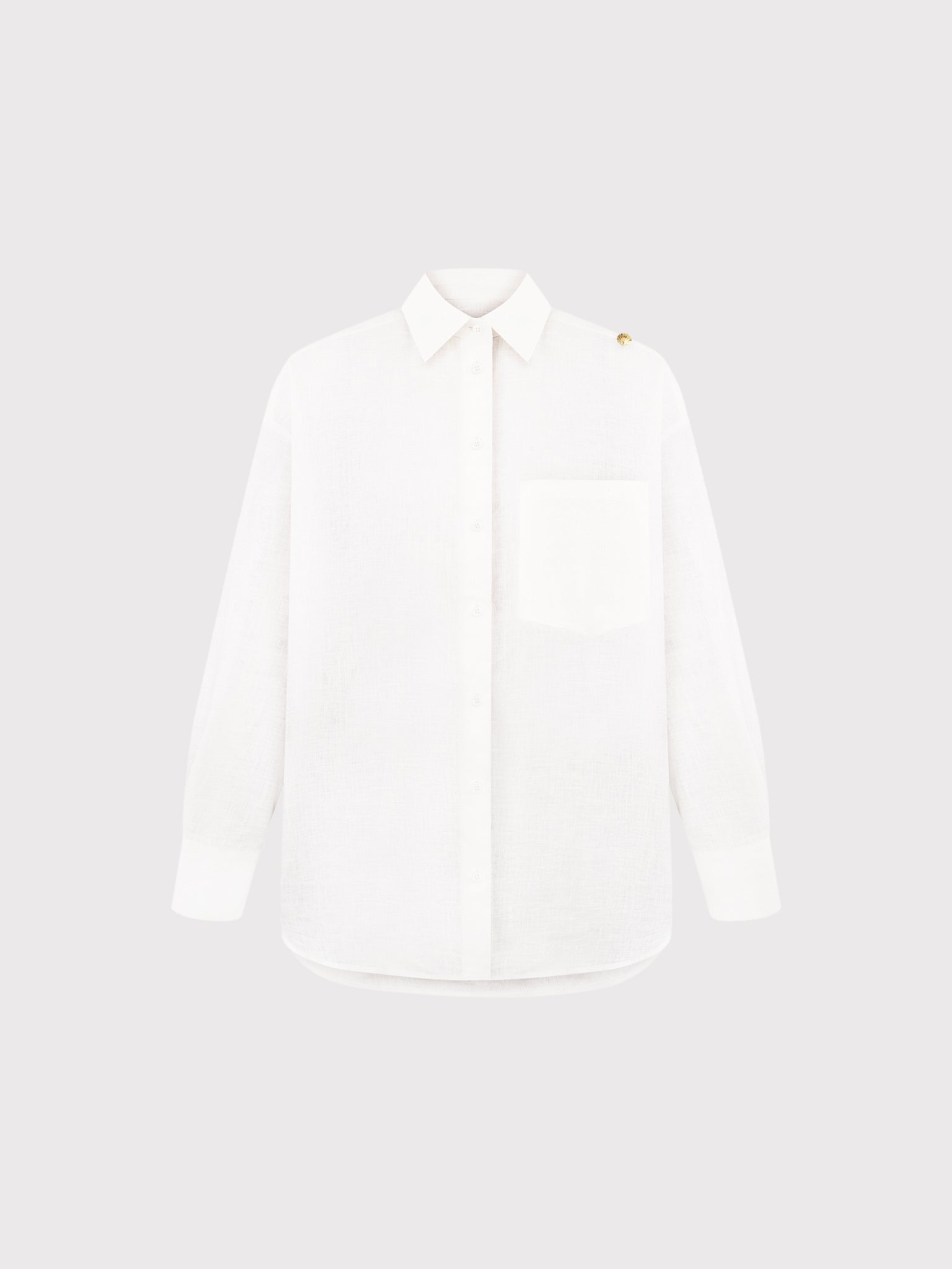 WHITE LINEN SHIRT