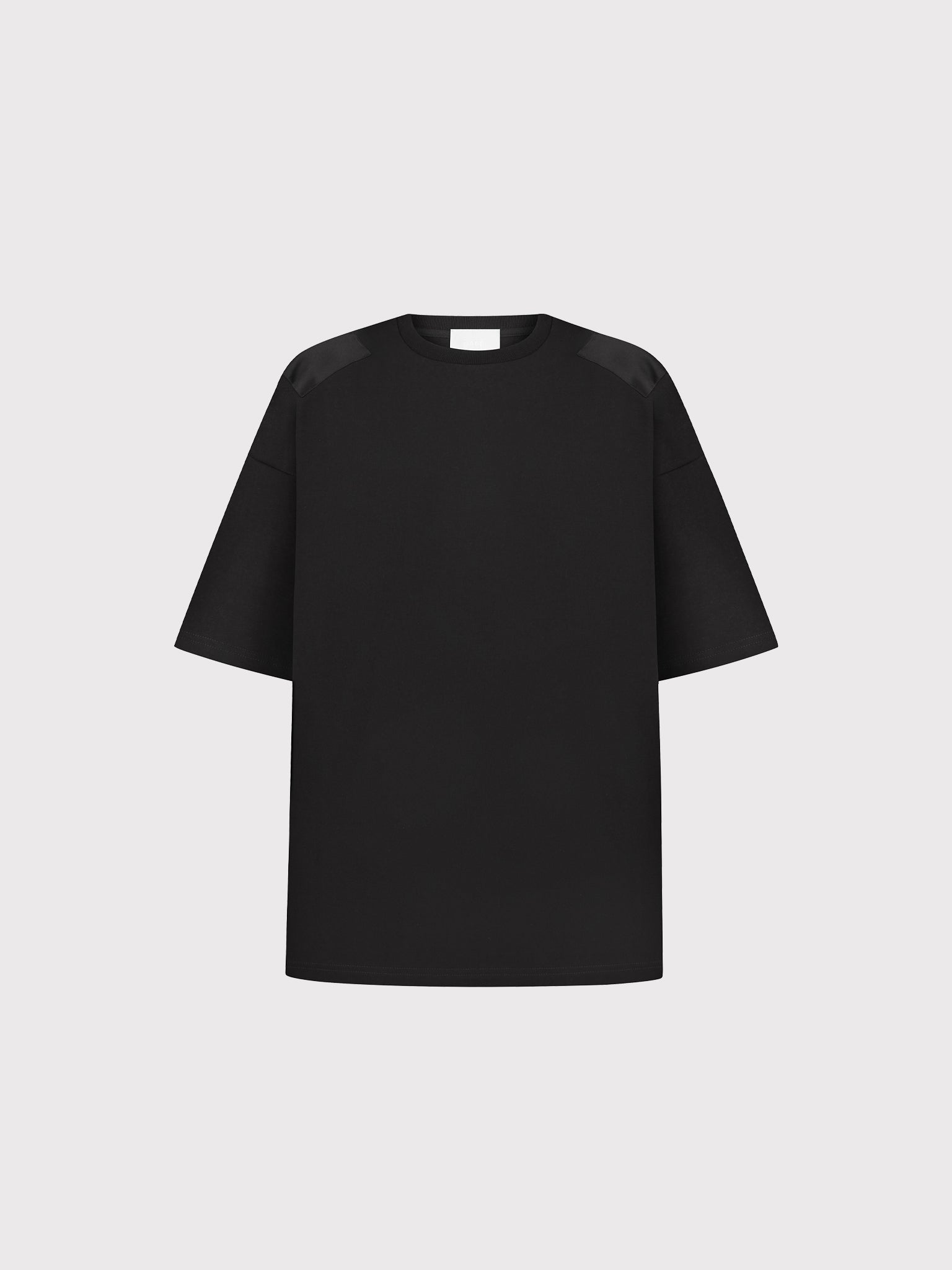 Black shoulder detail t-shirt