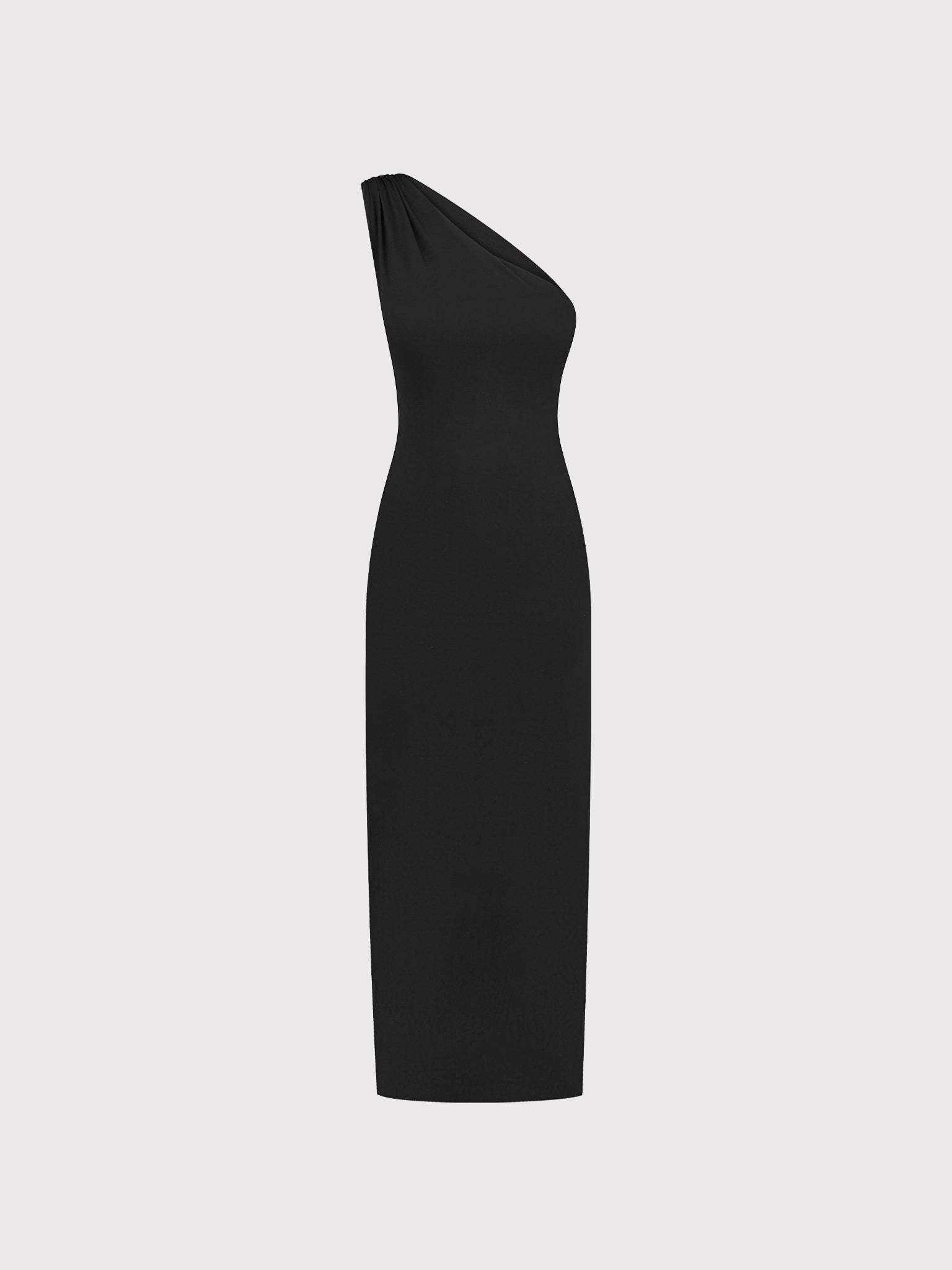 BLACK ASYMMETRIC DRESS