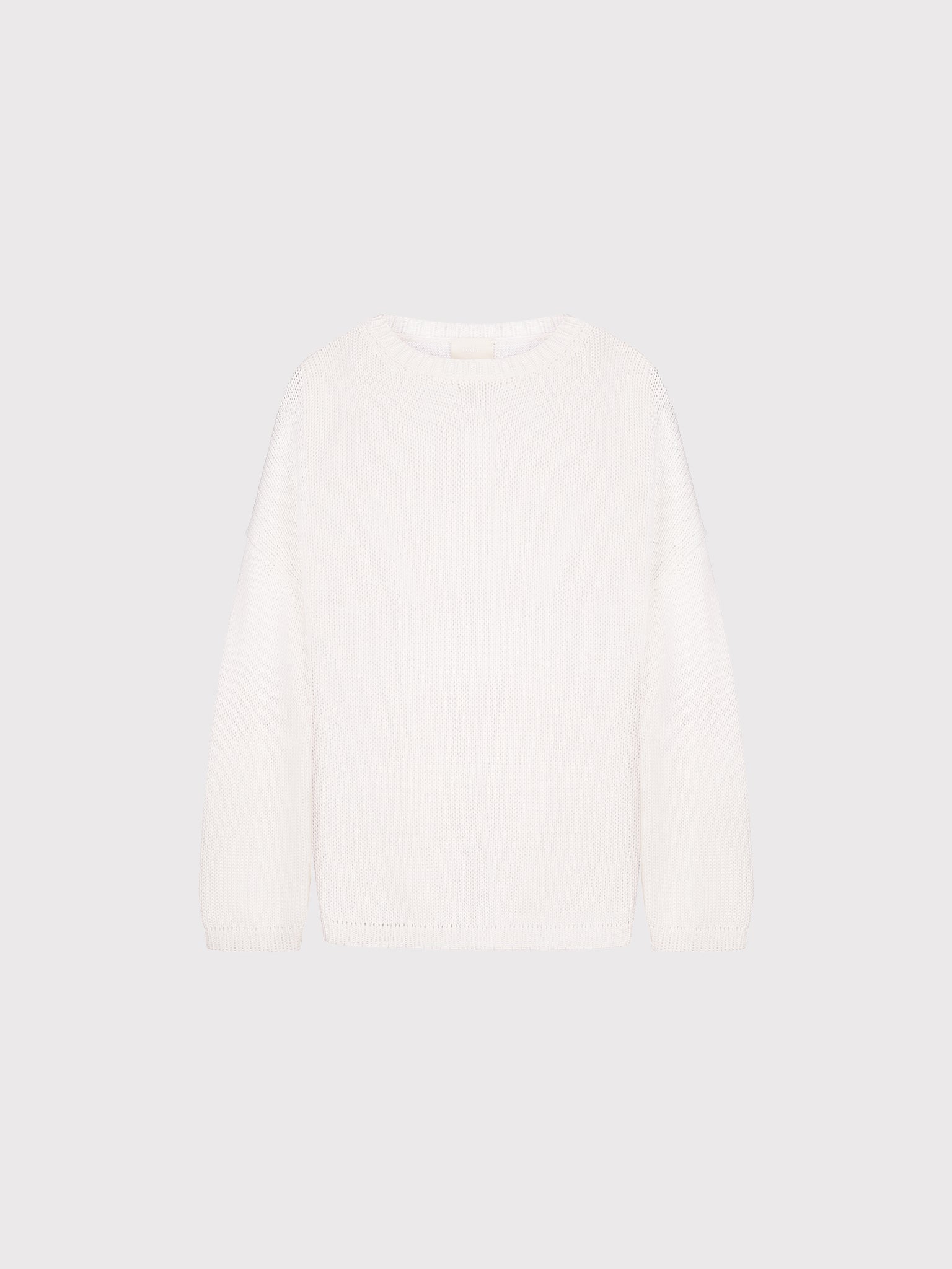 White cotton jumper