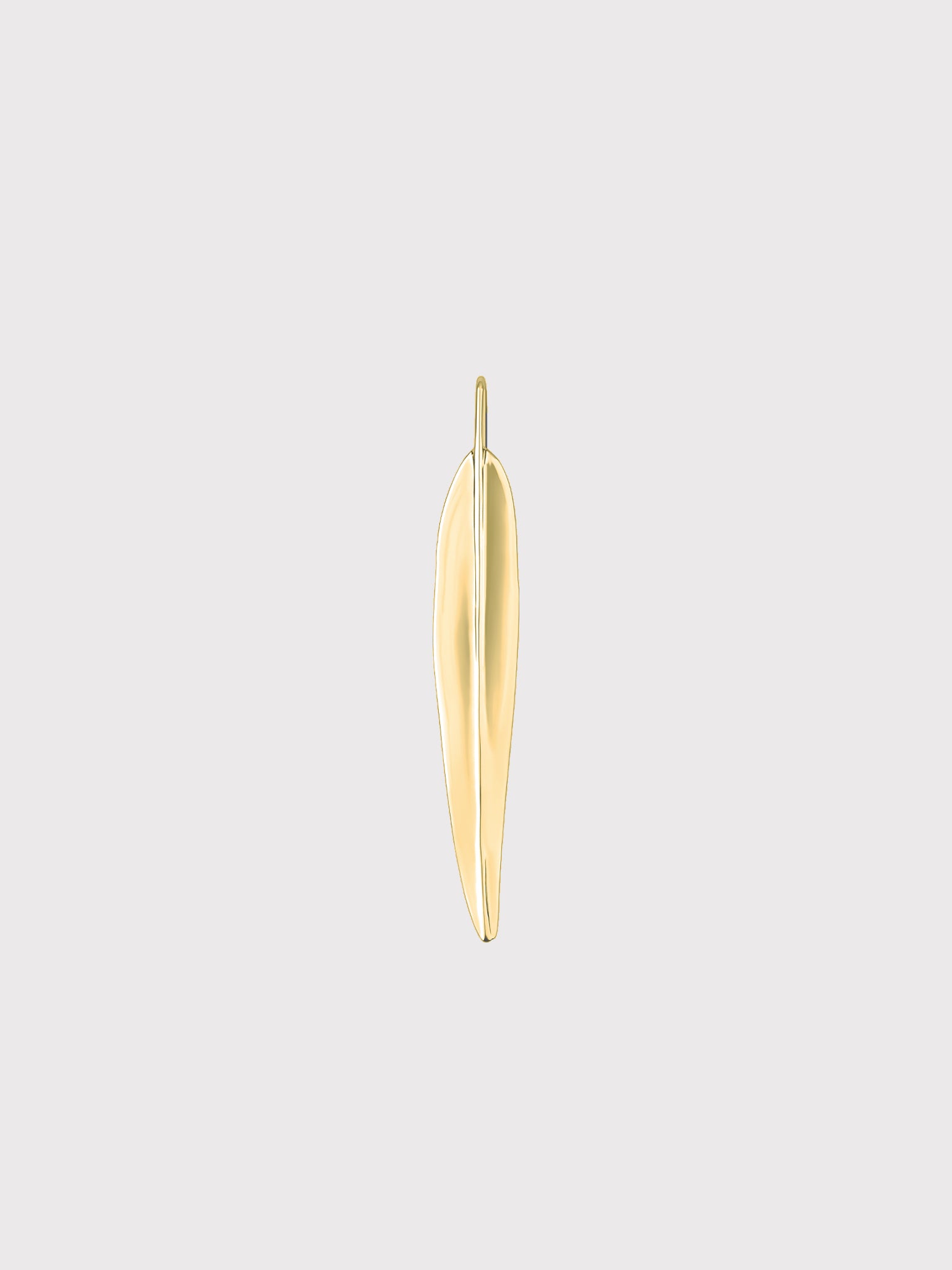 Willow leaf brooch gold