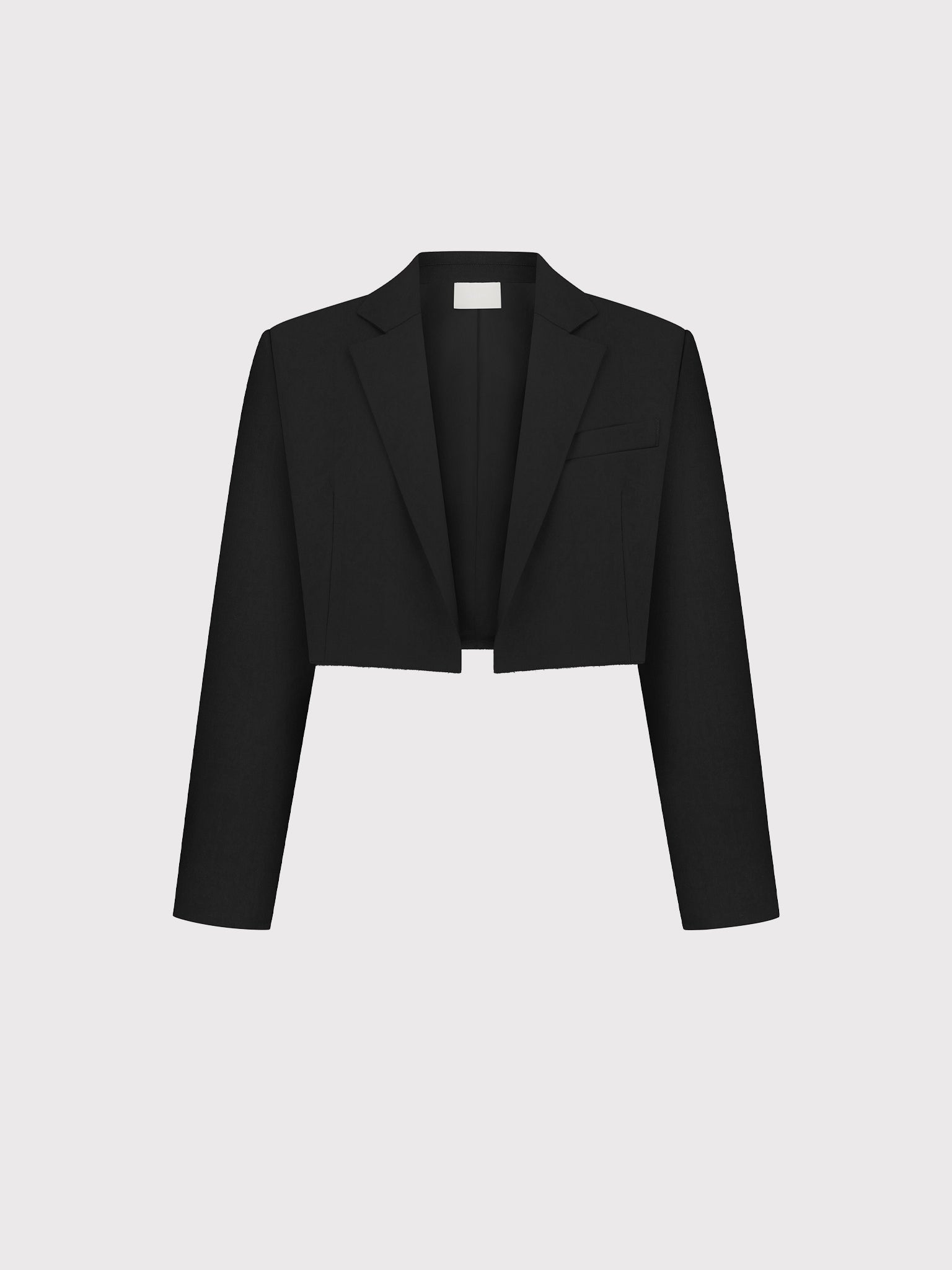 Black cropped jacket