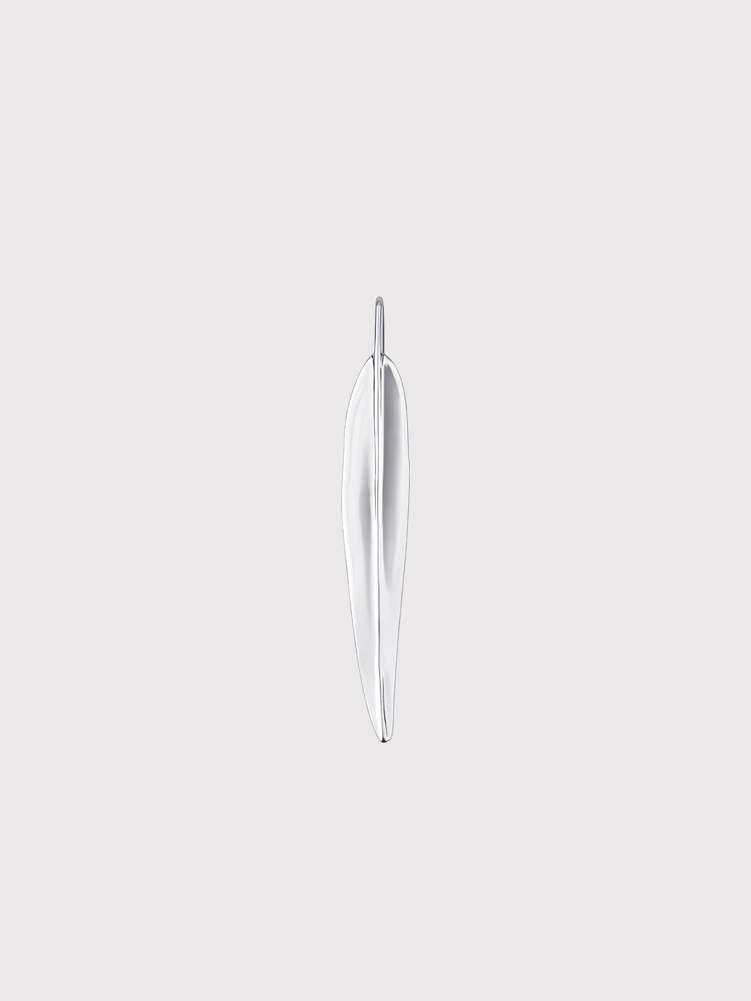 Willow leaf brooch silver