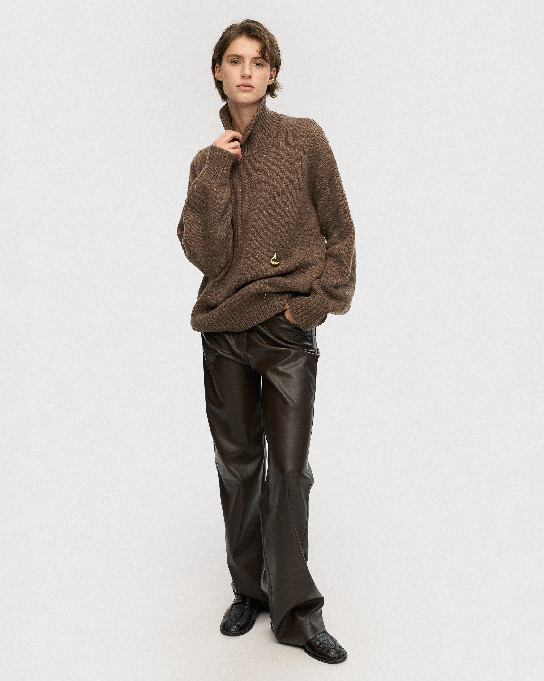 Brown sweater