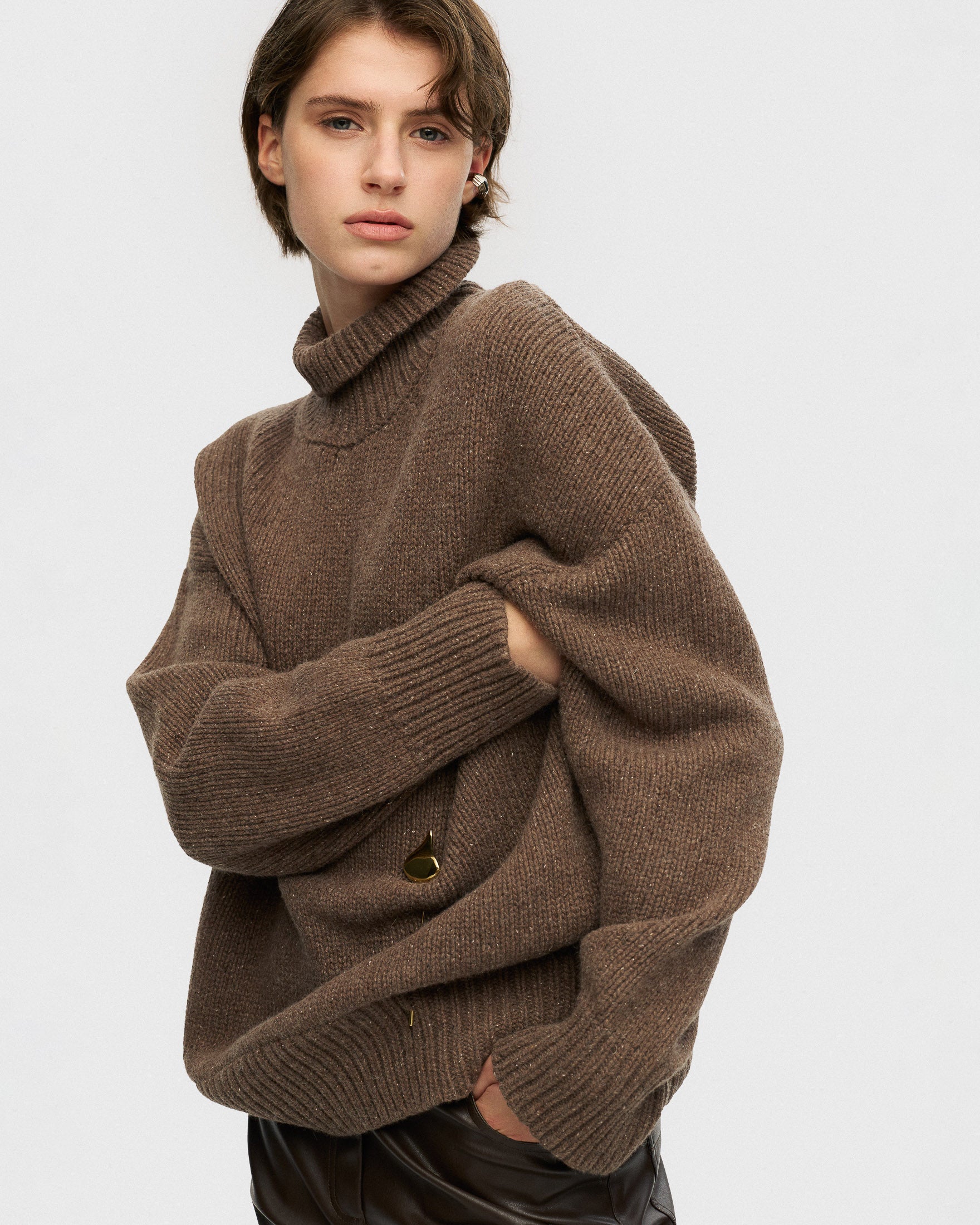 Brown sweater