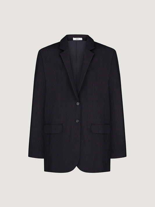 BLACK LINEN JACKET