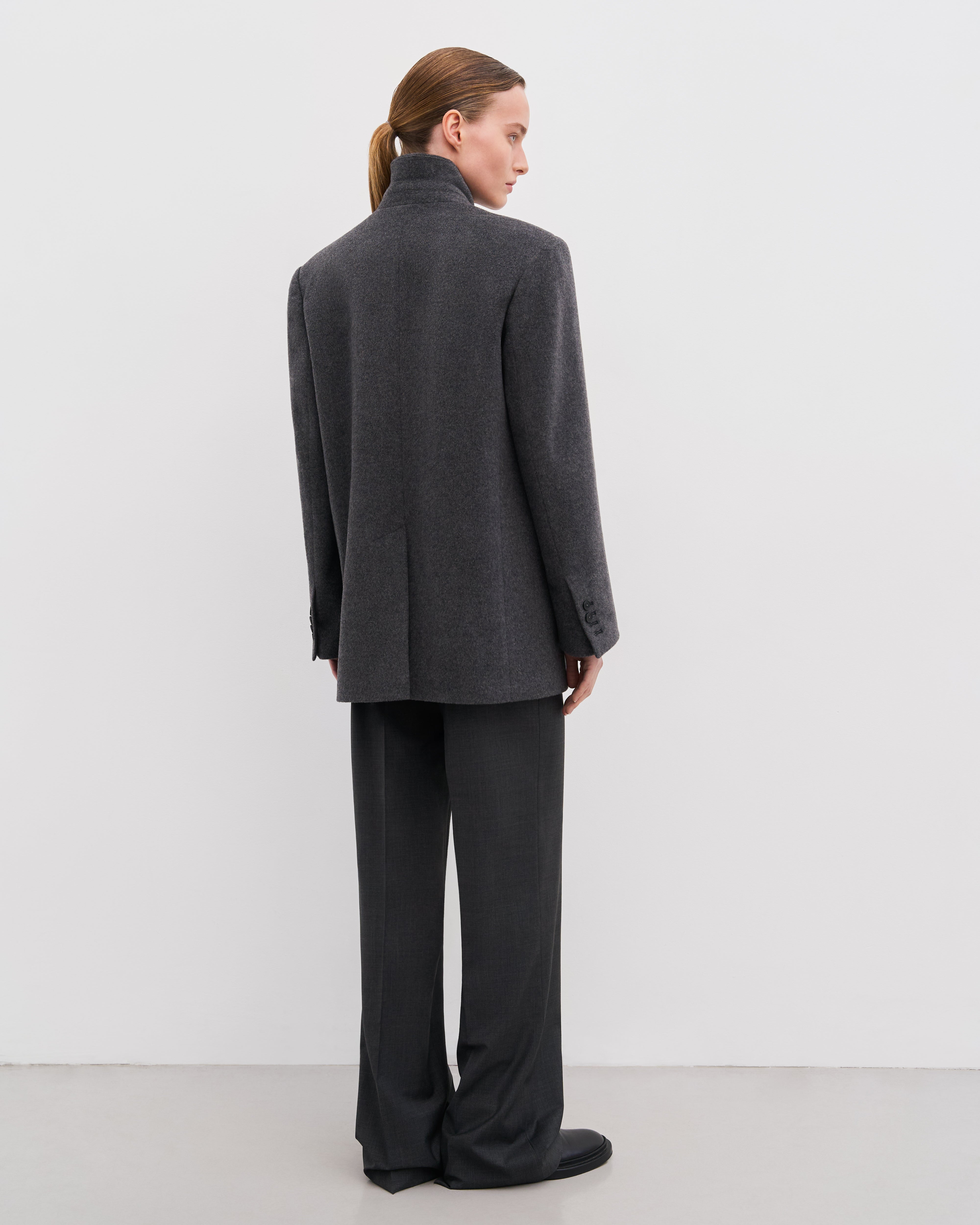 GREY WOOL TROUSERS
