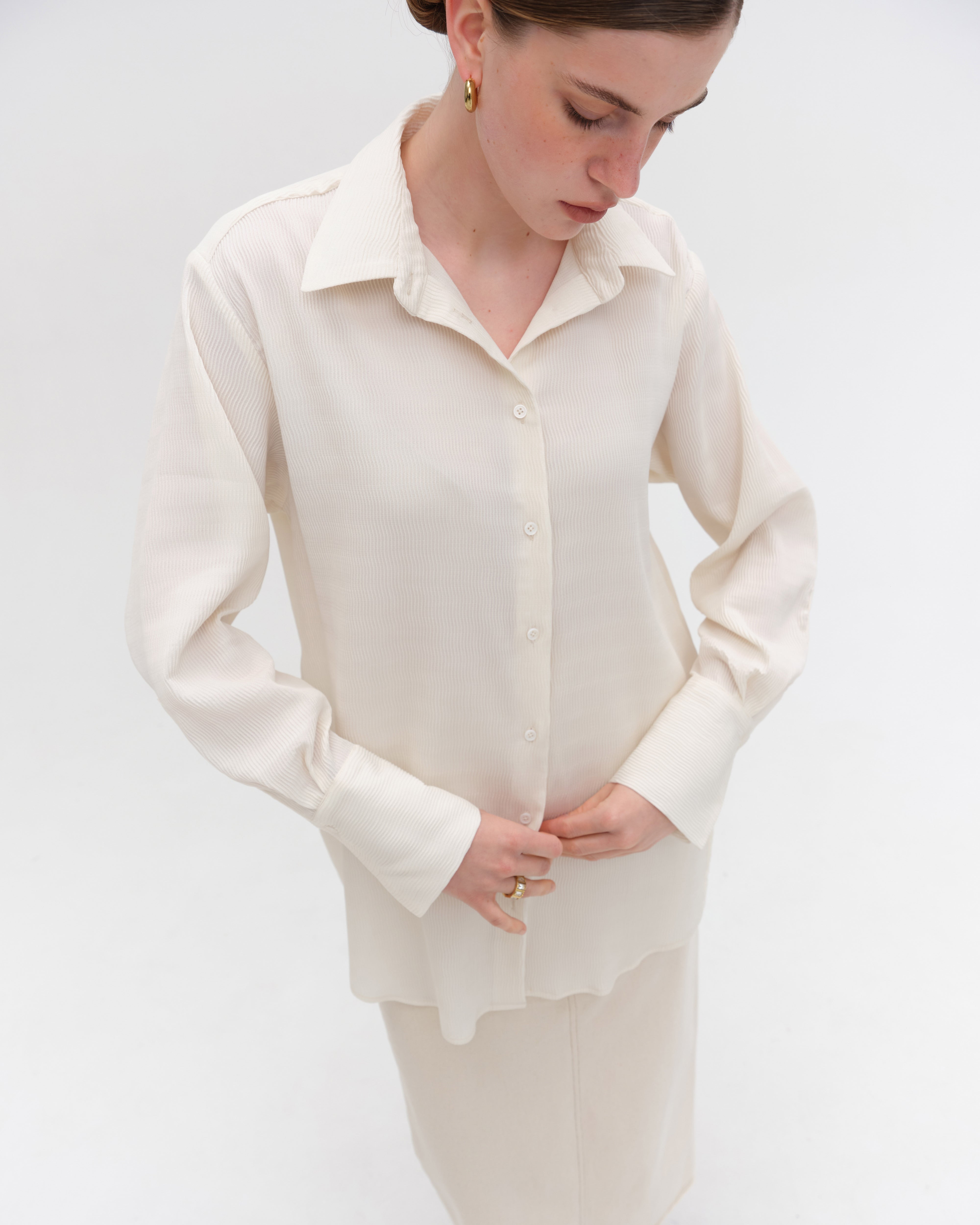 MILK VISCOSE SHIRT