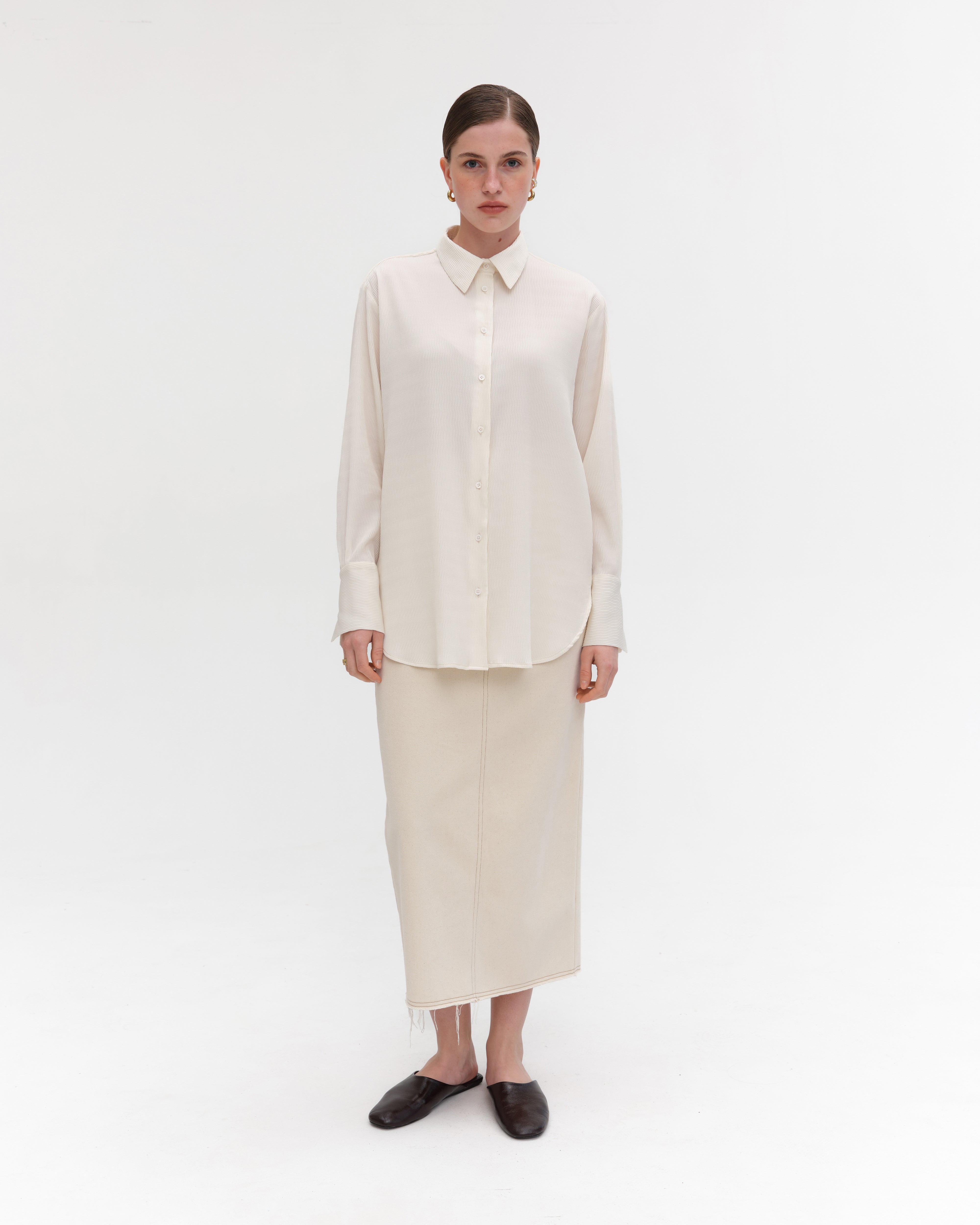MILK VISCOSE SHIRT