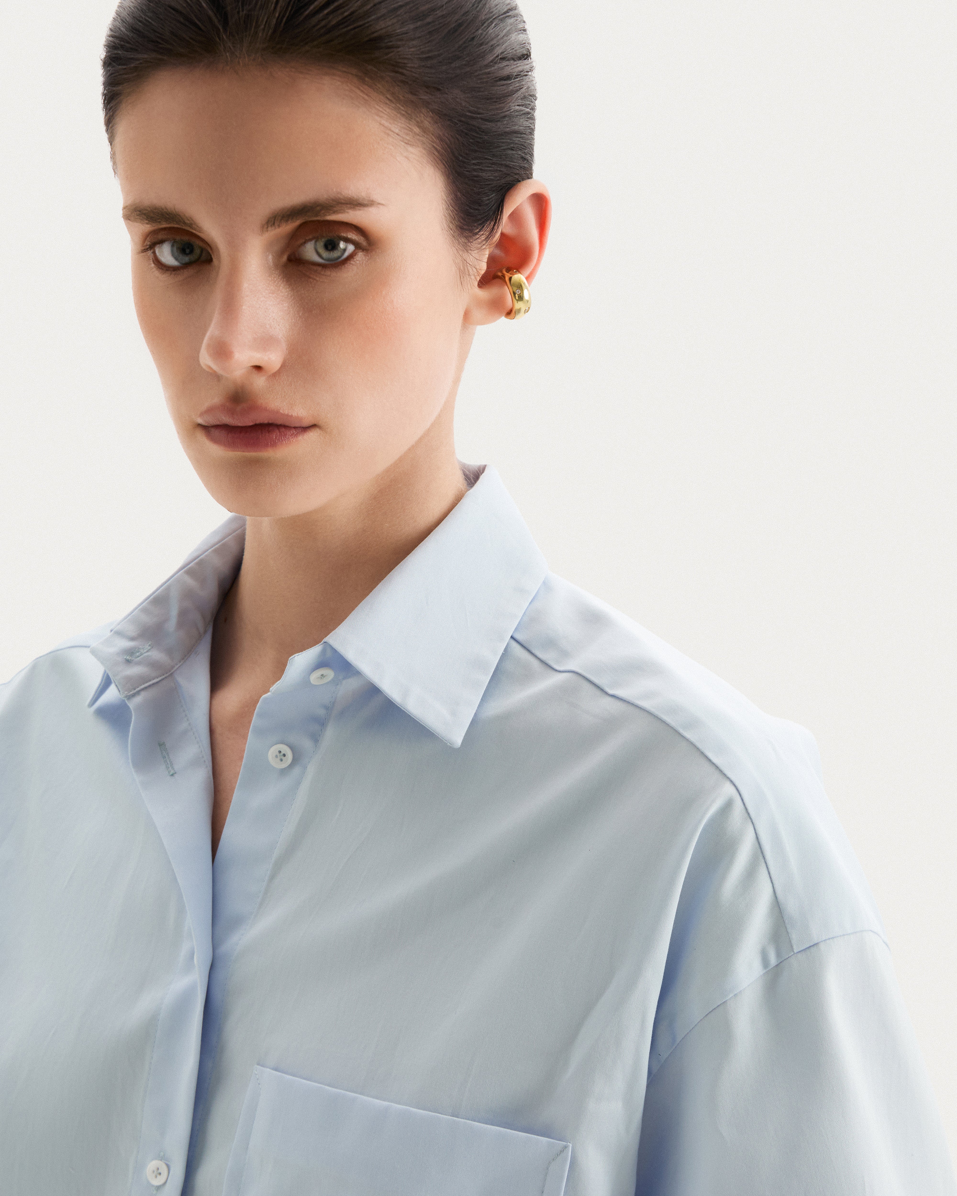 Light blue cotton shirt