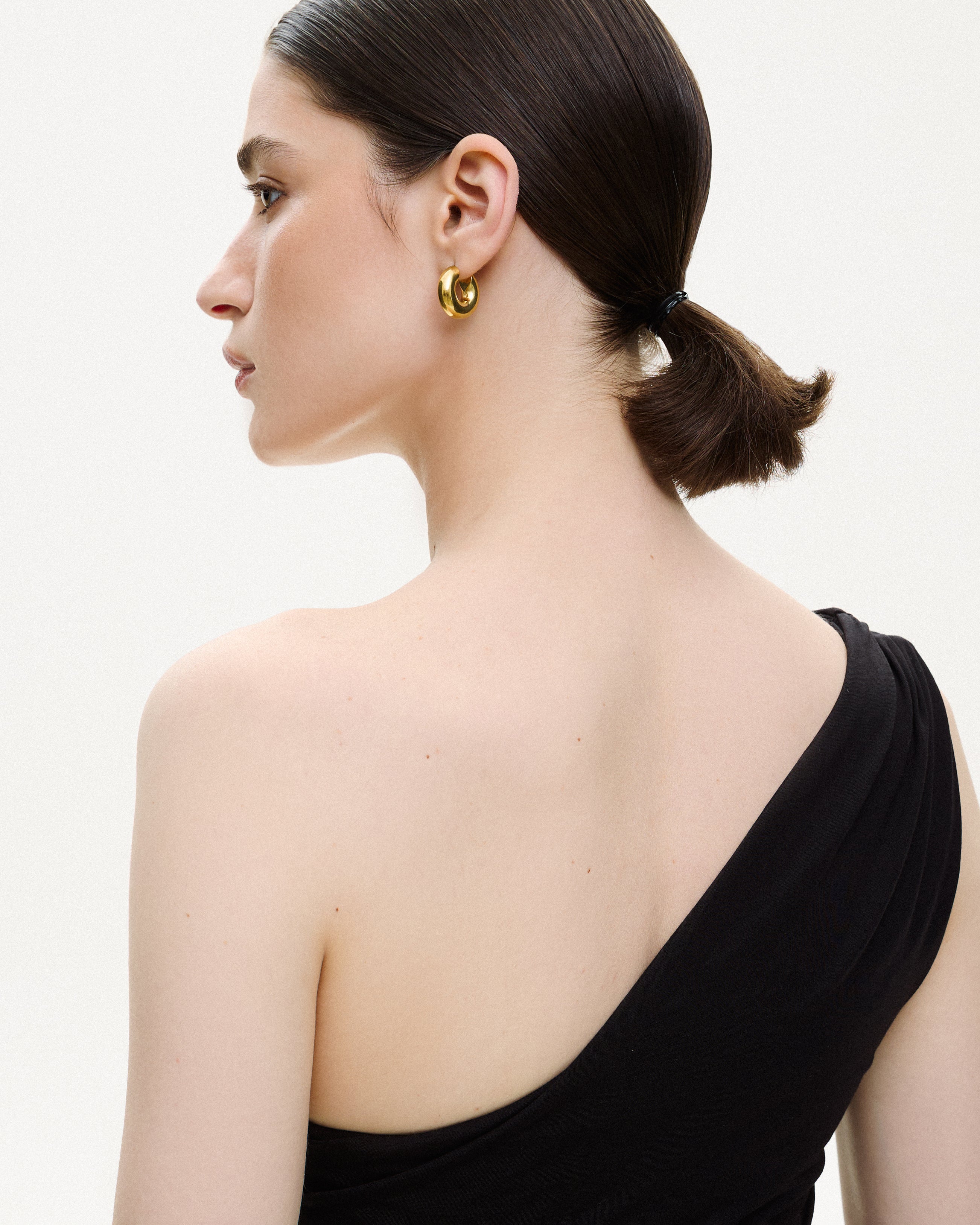 BLACK ASYMMETRIC DRESS