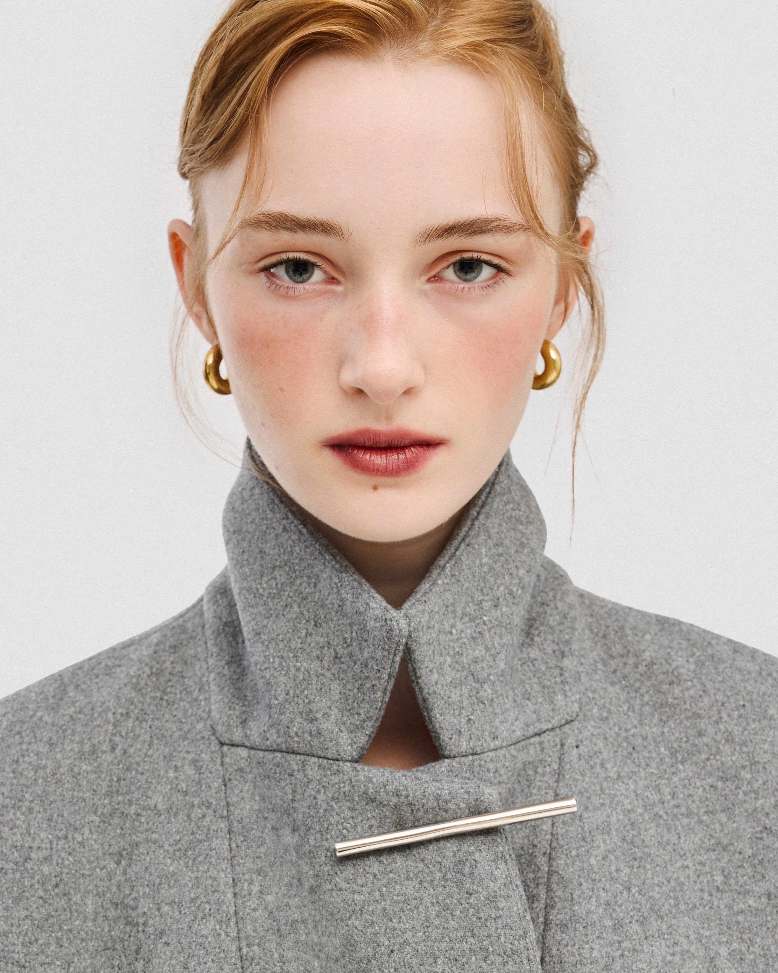 HANDCRAFTED LINE PIN SILVER