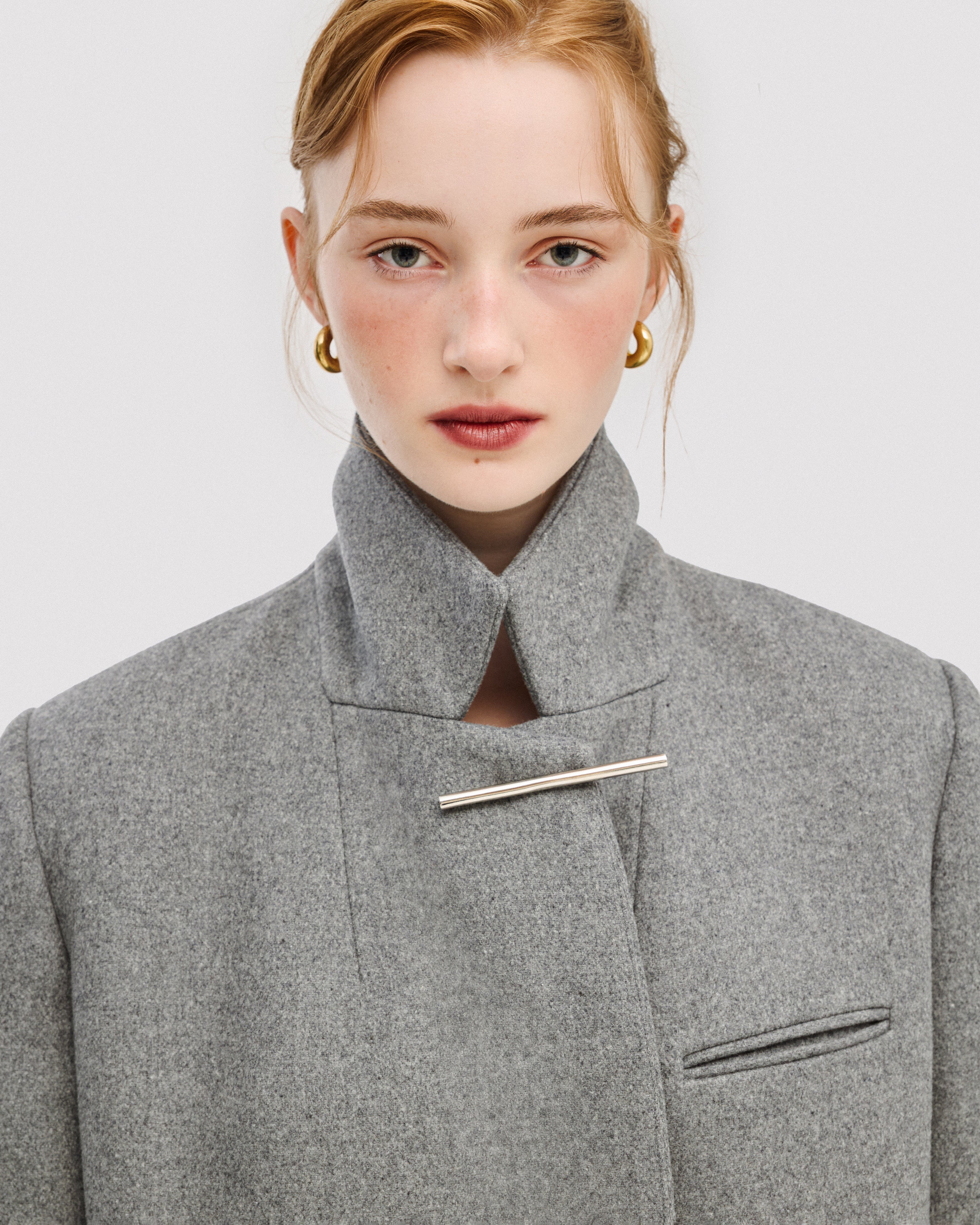WOOL DOUBLE-BREASTED COAT