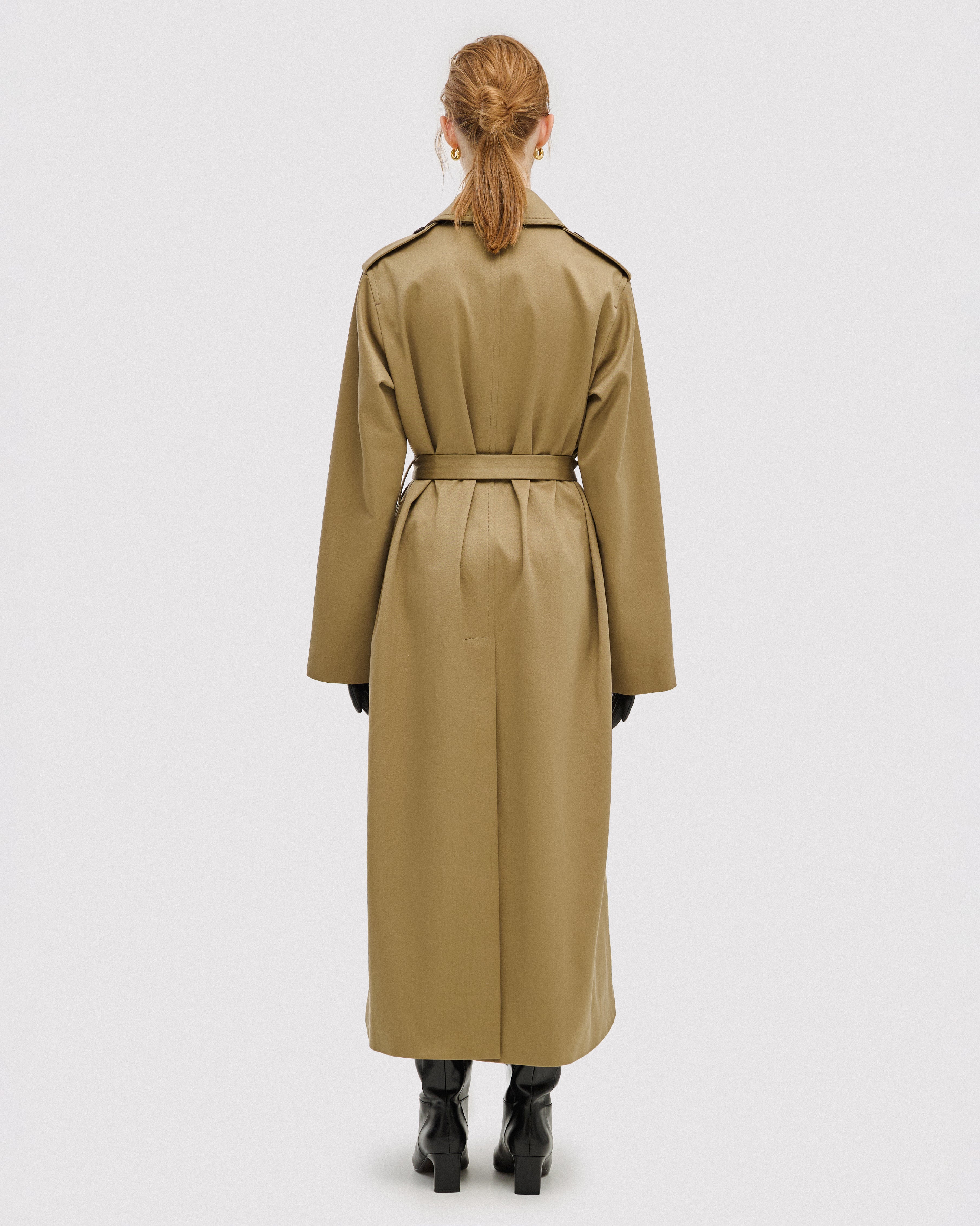 SINGLE-SIDED TRENCHCOAT KHAKІ