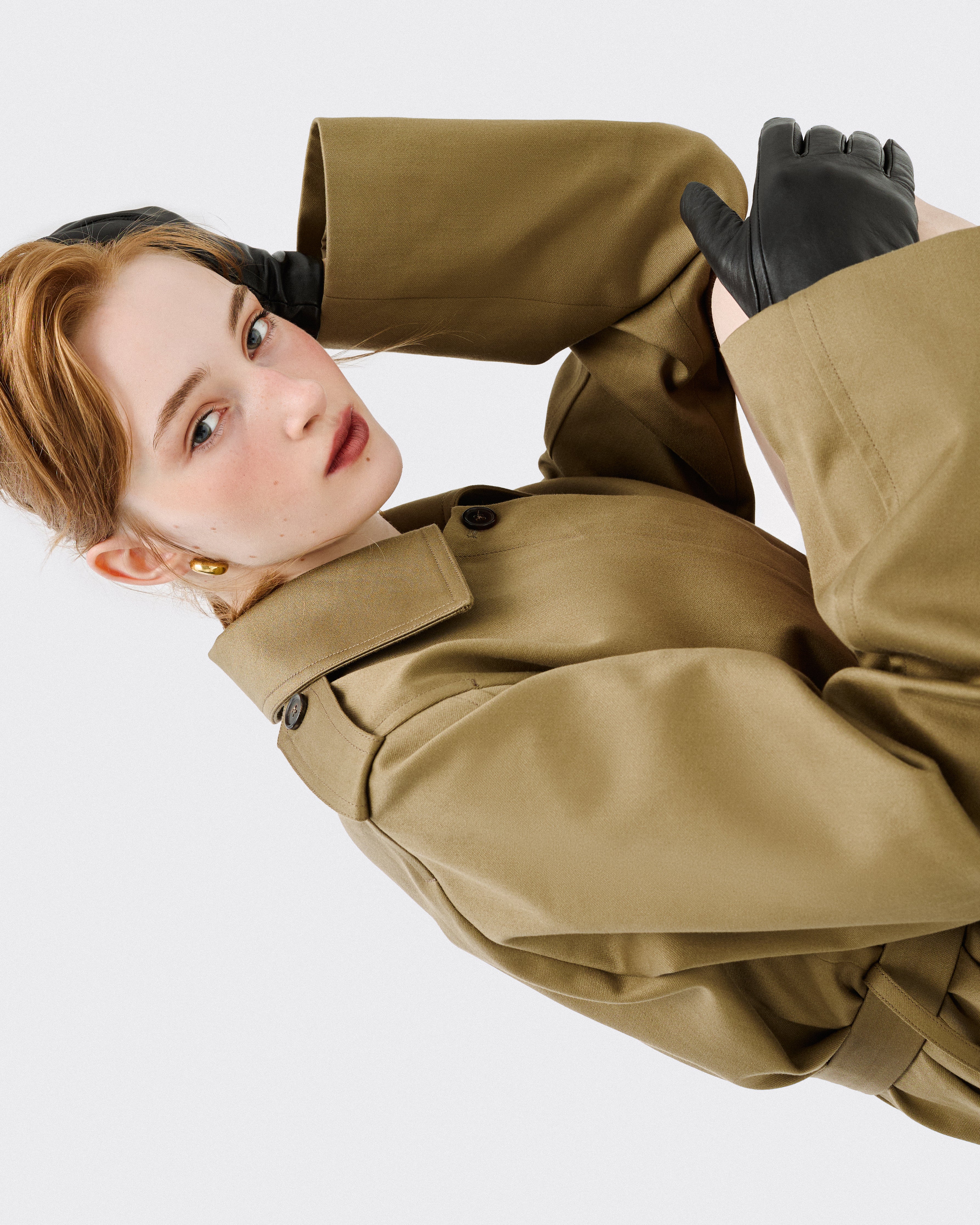 SINGLE-SIDED TRENCHCOAT KHAKІ