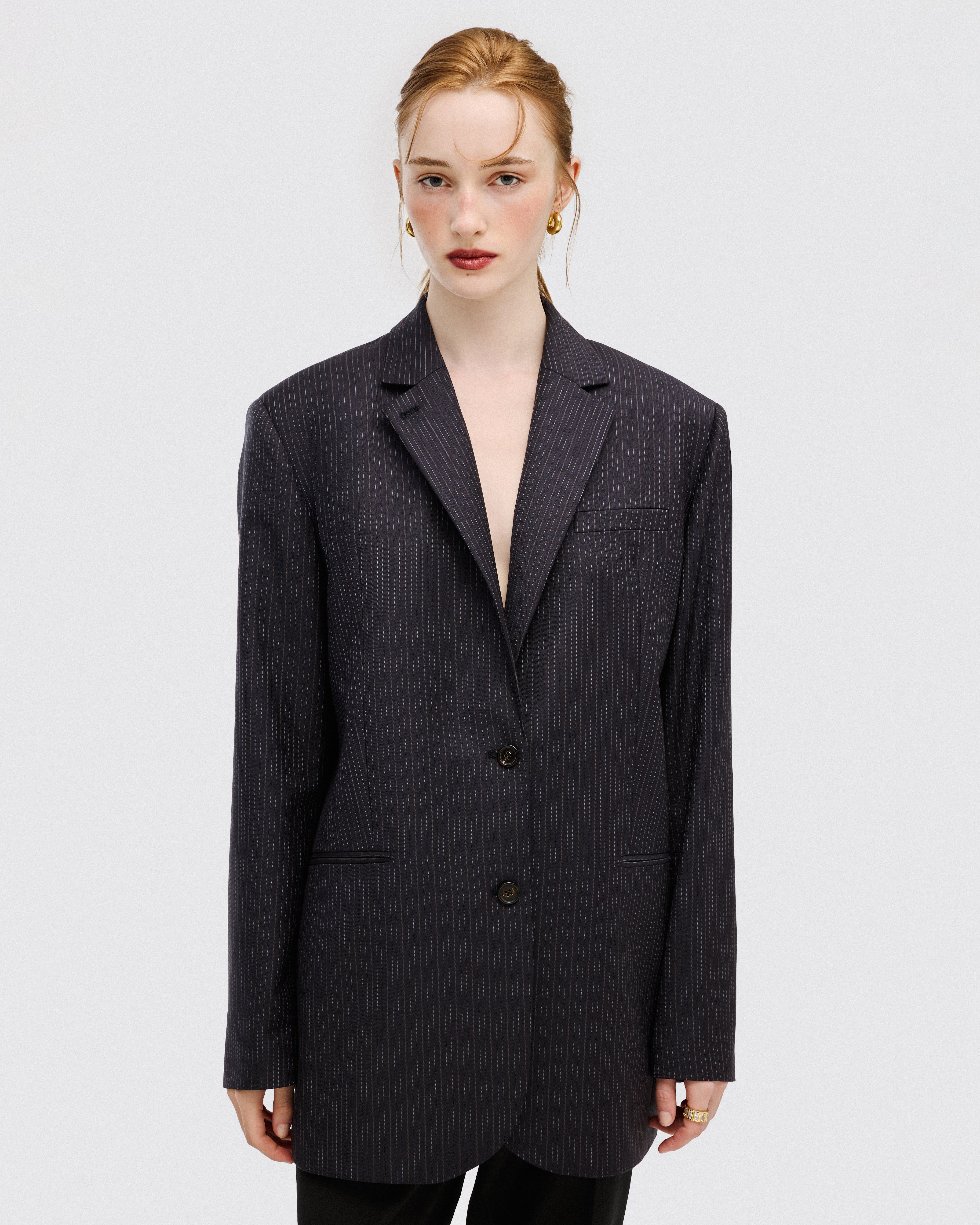STRIPED WOOL JACKET